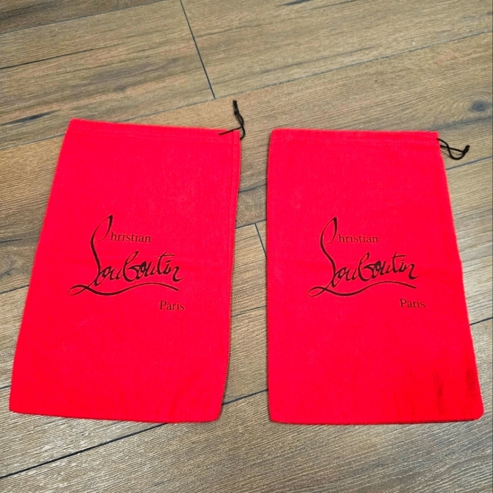 Christian Louboutin Red Dust Bag Pair